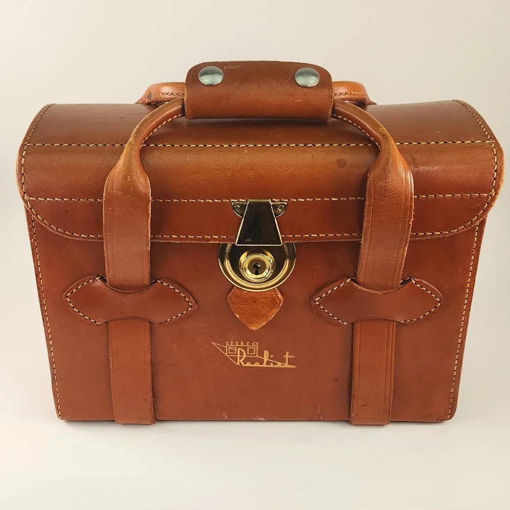 COPY - Perrin Leather David White STEREO REALIST Camera Carry Case, 1960s Vinta… - Picture 3 of 17